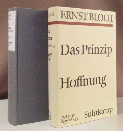 Das Prinzip Hoffnung In Von Ernst Bloch Erstausgabe Zvab