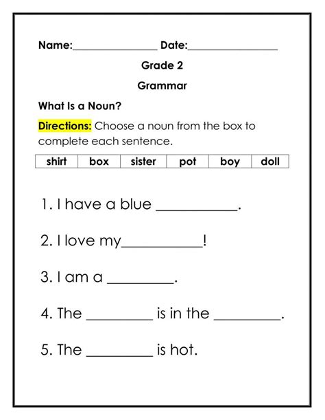 Nouns Worksheet 2 Worksheet Live Worksheets Worksheets Library