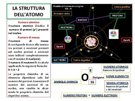 La Struttura Dellatomo Latomo Formato Da Una Parte