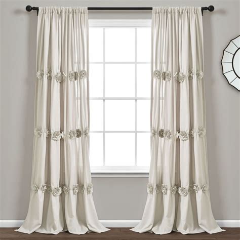 Lush Decor Darla Window Curtain Lush Decor Curtain Single Panel Curtain Styles