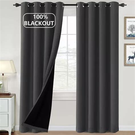 Cortina Blackout Para Ventana Aislamiento Térmico 132x213cm Meses Sin