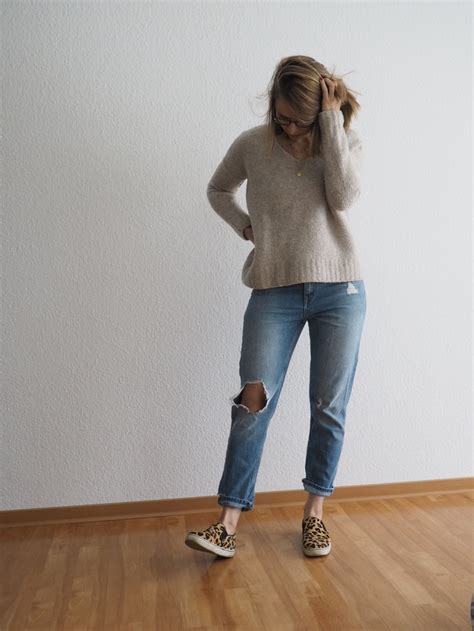 Boyfriend Jeans Und Leo Muster Recklessly Restless