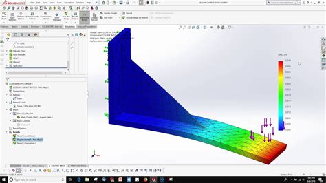 SOLIDWORKS SIMULATION MESH QUALITY PLOTS ASPECT RATIO YouTube