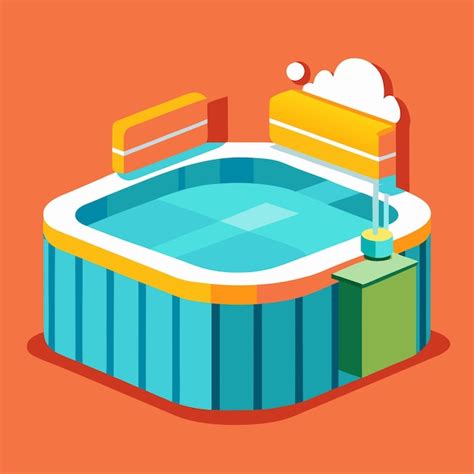 Hot Jacuzzi Tub Clipart Vector Art And Illustration Premium AI Generated Vector