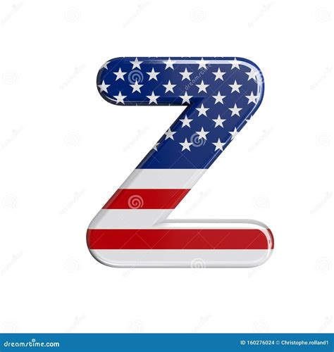 Usa Letter Z Upper Case D American Flag Font American Way Of Life