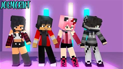 Couple Dance Crew Kc Aphmau Aaron Zane Shuffle Dance Dundun Dance Minecraft Animation