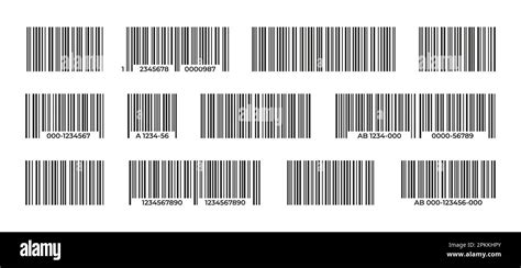 Barcodes Collection Black Label Barcode For Product Identification