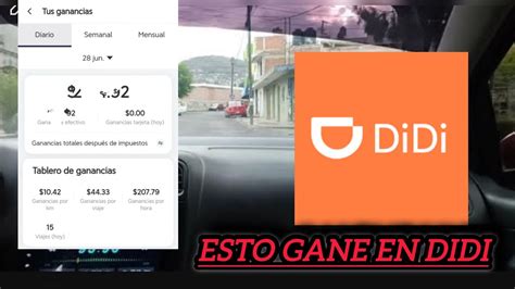 POV cuanto DINERO ganó trabajando en DIDI en 2024 YouTube