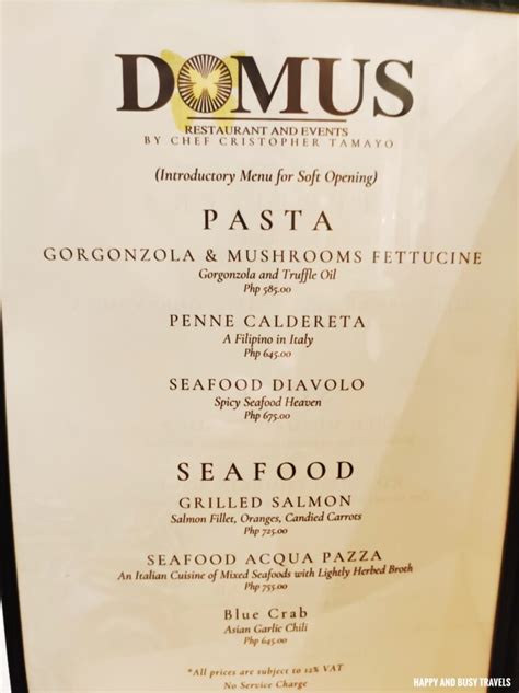 Domus Restaurant And Events Happy And Busy Travels