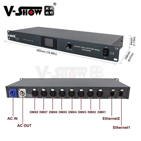 V Show Artnet Dmx Converter And Dmx Amplifier With Rdm Port