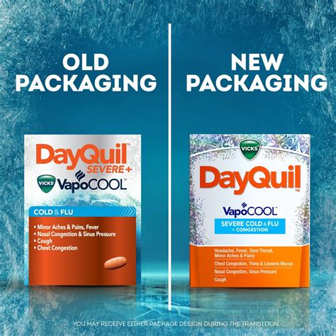 Vicks Dayquil Severe Vapocool Cough Cold And Flu Medicine 24 Ct The Market Depot