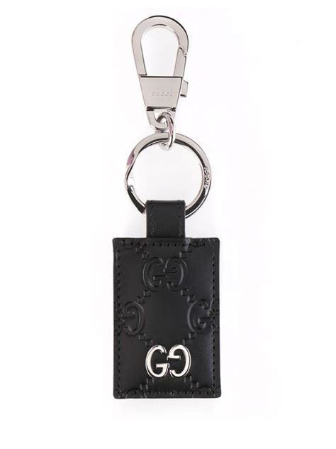 Gucci Signature Key Ring In Nero Modesens Keychain Signature Gucci