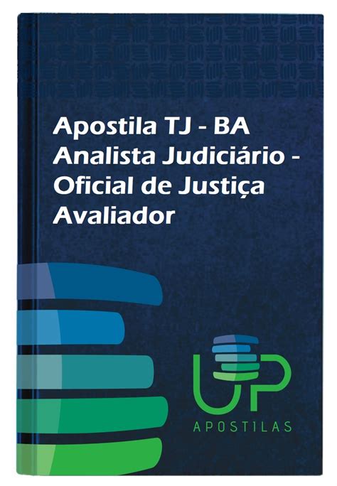 Apostila Analista Judici Rio Oficial De Justi A Avaliador Tj Ba