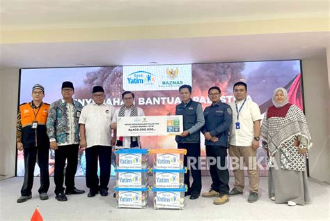 Baznas Menerima Bantuan Palestina Rp 907 Juta Dari Rumah Yatim Dan