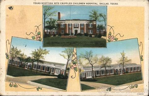 Texas Scottish Rite Crippled Children Hospital Dallas, TX Postcard