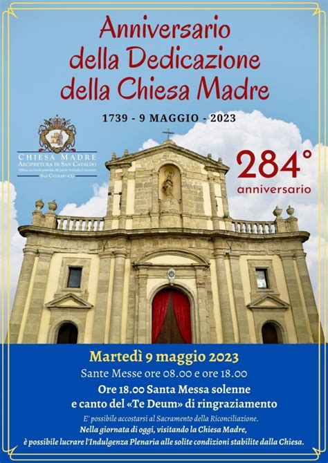 Marted Maggio Anniversario Della Dedicazione Della Chiesa