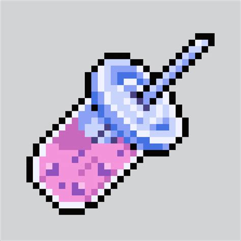 Pixel Art Illustration Boba Pixelated Boba Boba Drink Icon Pixelated For The Pixel Art Game