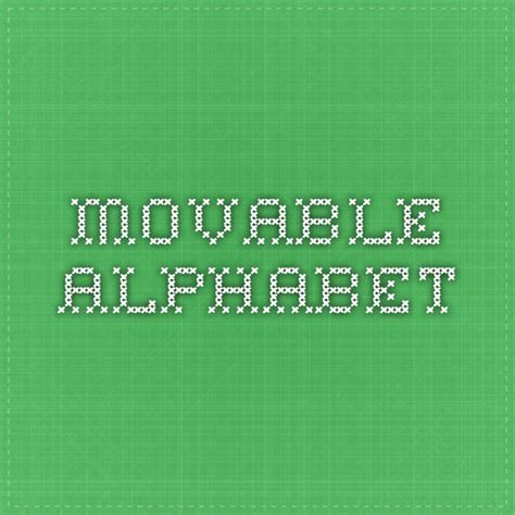 Movable Alphabet Alphabet Periodic Table Annual Meeting