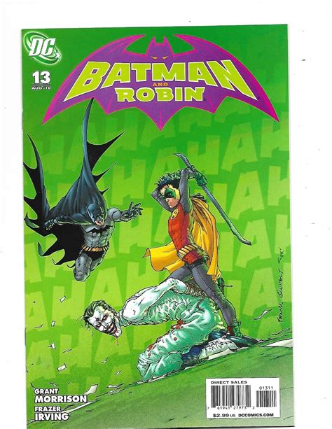 Dc Comic Batman And Robin Vf Nm Joker Morrison Irving Ebay