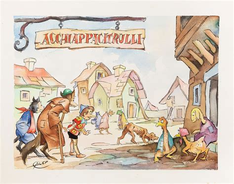 Aurelio Galleppini Pinocchio Nel Paese Di Acchiappacitrulli