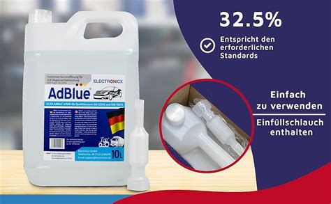 Electronicx AdBlue 30 Liter 3 X 10 Liter für Diesel Kanister