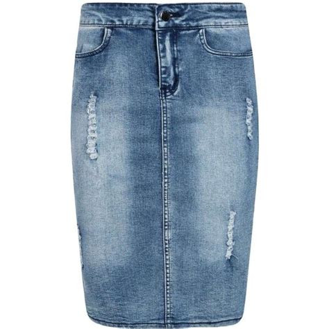 Boohoo Cecelia Ripped Denim Pencil Skirt Denim Skirt Women Denim