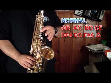 Las 32 NOTAS MUSICALES Del SAX ALTO MIb SIb FA IN OUT STUDIO