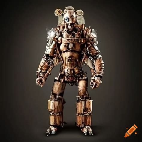 Muscular Automaton Made Of Gears In Steampunk Style On Craiyon