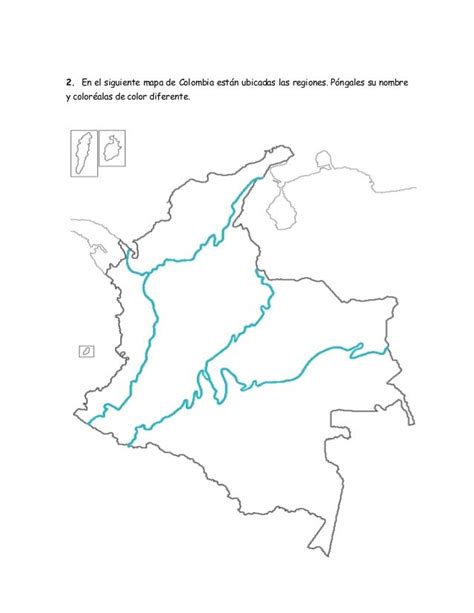 Guia 3 regiones naturales de colombia Colombia Map, Excel Formula ...