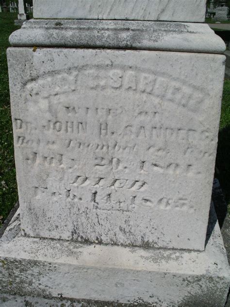 Mary Chalfant Polly” Gray Sanders 1801 1865 Find A Grave Memorial