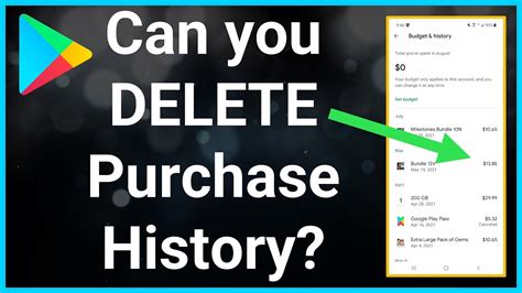 How To Check Delete Google Play Store Purchase History YouTube