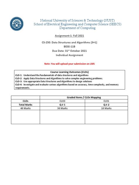 Assignment 1 Dsa Pdf Algorithms Inputoutput