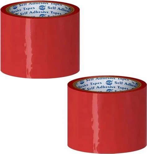 VCR Red BOPP Self Adhesive Tape At 150 Roll Alipur Ibrahimpur