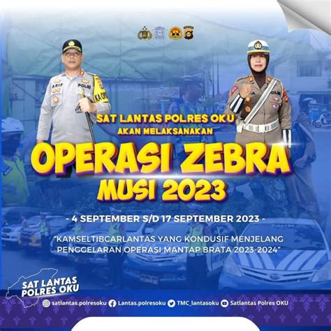 Polres Oku Gelar Operasi Zebra Musi Secara Serentak