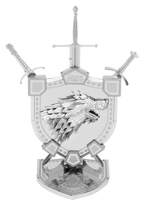 House Stark Sigil Game Of Thrones Metal Earth Premium Series - Innovatoys