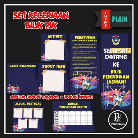 Set Keceriaan Bilik Pjk 💥 Pelbagai Design Yang Menarik 💥boleh Tukar
