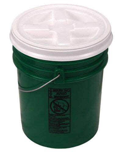 5 Gallon Green Bucket With Gamma Seal Lid EBay