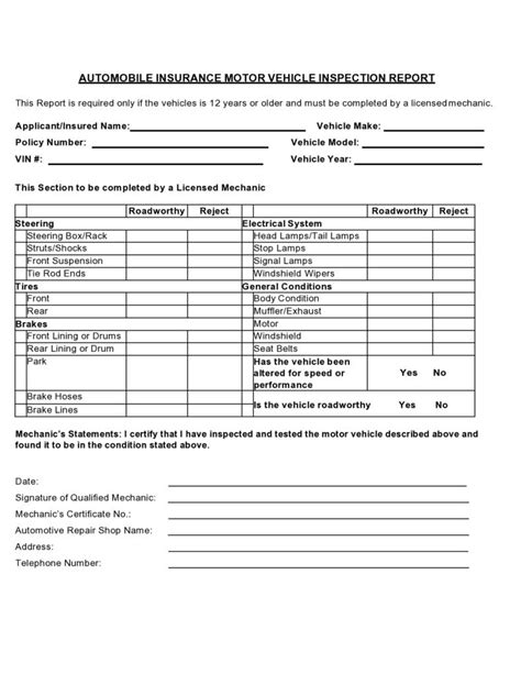 39 Best Vehicle Inspection Forms Lyft Uber Etc Templatelab