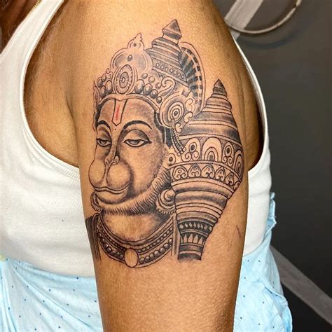 Hanuman Tattoo Ram Tattoo Mantra Tattoo Flying Tattoo Text Tattoo