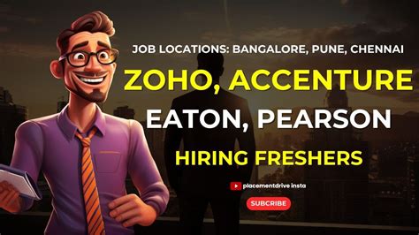 Zoho Accenture Pearson Eaton Hiring Freshers Latest Job For