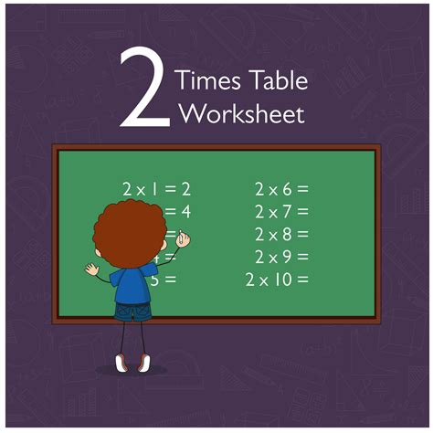 12 Free Worksheets On 2 Times Table Fun Activities