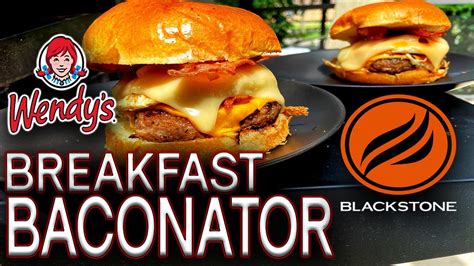 How To Make Wendy S Breakfast Baconator On The Blackstone Griddle Easy