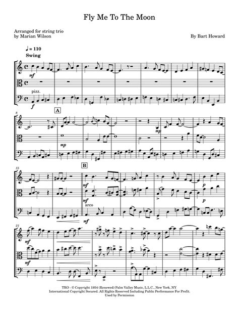 Fly Me To The Moon In Other Words Arr Marian Wilson Sheet Music