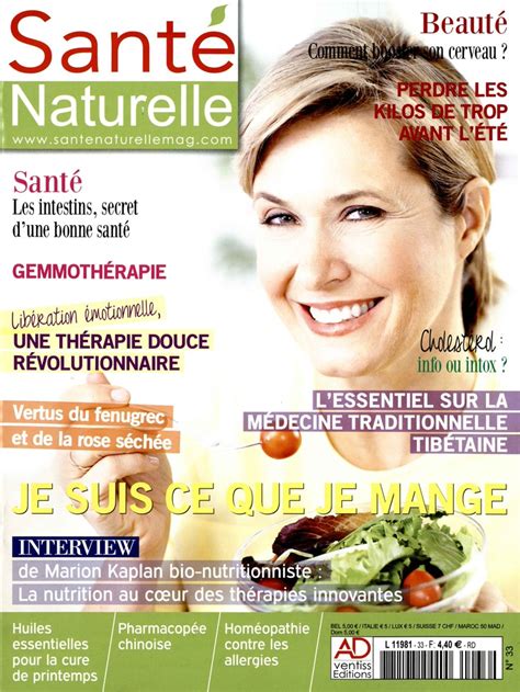 Santé Naturelle N° 33 Abonnement Santé Naturelle Abonnement