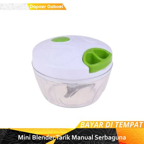 Blender Tarik Manual Serbaguna Mini Speedy Chopper Pemotong Pencacah