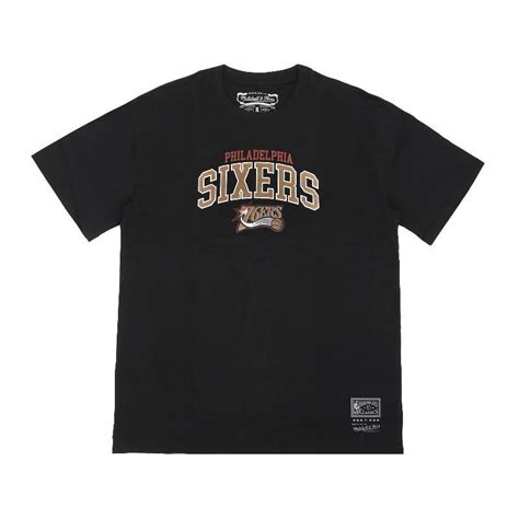 Mitchell And Ness 短袖 76ers 短t 黑 棕 Nba 復古 費城76人 Mandn Mnts015p7b Pchome 24h購物