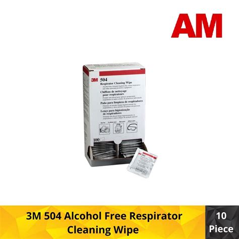 3m 504 Alcohol Free Respirator Cleaning Wipe Pack Of 10pcs Shopee Malaysia