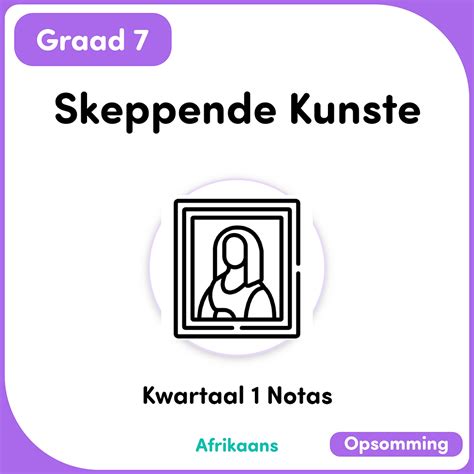 Gr 7 Skeppende Kunste Kw1 [afrikaans] Testpapers