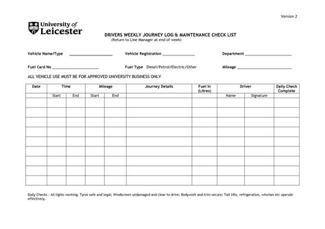 43 Printable Vehicle Maintenance Log Templates Templatelab