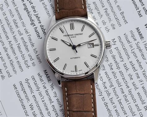 Frederique Constant Classics Index Automatic 40 Mm Watch In Silver Dial